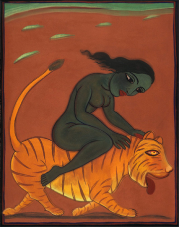 Medium: 'Gouache on Paper', Size:'56 x 76 cm'
