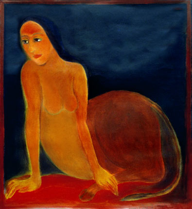 Medium: 'Acrylic on canvas', Size: '137 x 102 cm'