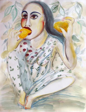 Medium: 'Gouache on Arches Paper', Size:'56 x 76 cm'