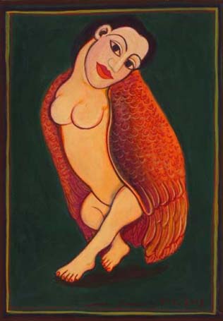 Medium: 'Gouache on Paper', Size:'30 x 21 cm'