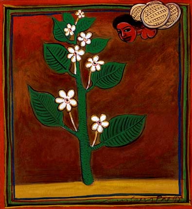 Medium: 'Gouache on Paper', Size:'17 x 16 cm'