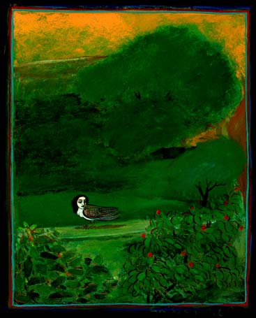Medium: 'Gouache on Paper', Size:'23 x 17 cm'